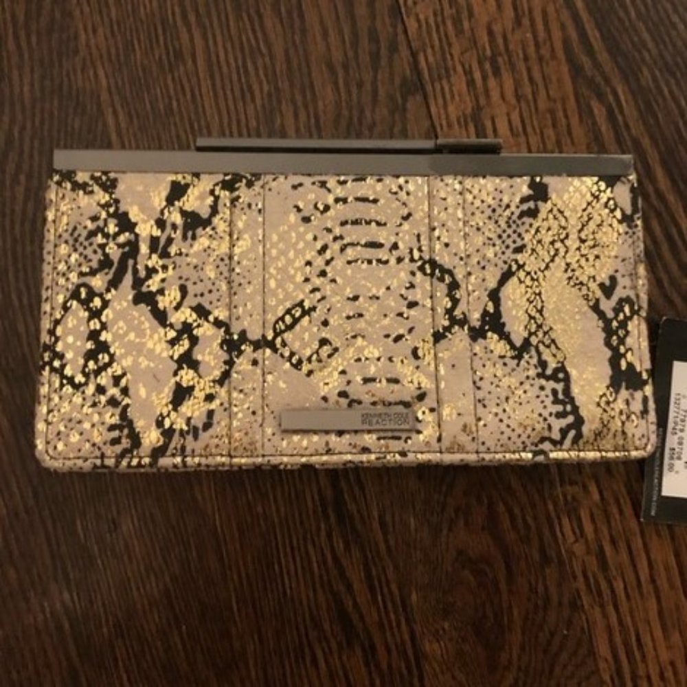 Kenneth Cole Animal Print Wallet/Clutch NWT